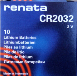RENATA CR2032 LITHIUM COIN BATTERY (Box of 10)