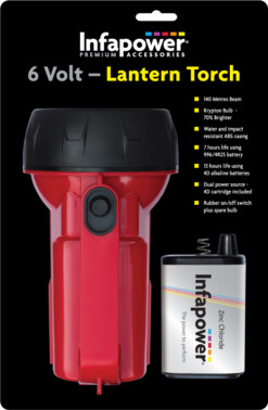 INFAPOWER 6V HAND LANTERN INC BATTERY