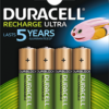 DURACELL AAB4 2400mAh RECHARGE ULTRA