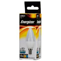 5.9w (40w) E14 SES Frosted Candle Energizer 470 lumens